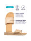Maseur Gentle Massage Sandal Beige Size 10